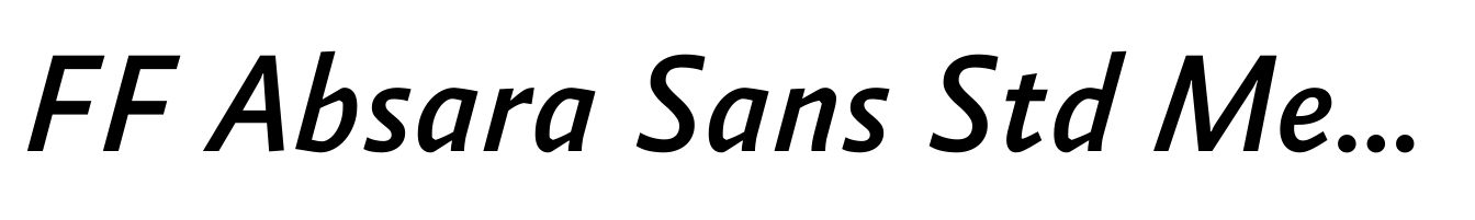 FF Absara Sans Std Medium Italic